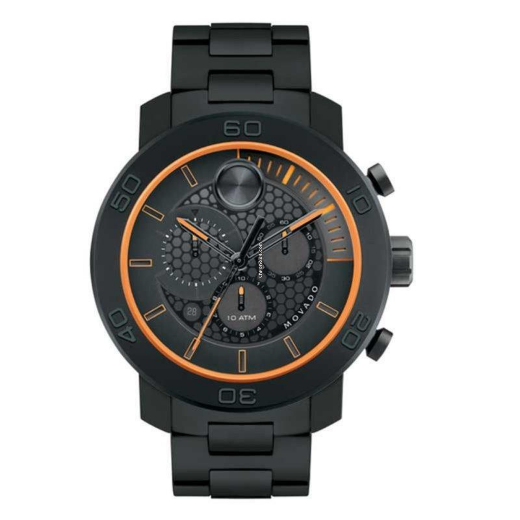 Movado bold shop black and orange