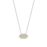 SILVER GOLD PLTED COLLIER VERGULD