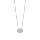 SILVER GOLD PLTED COLLIER VERGULD