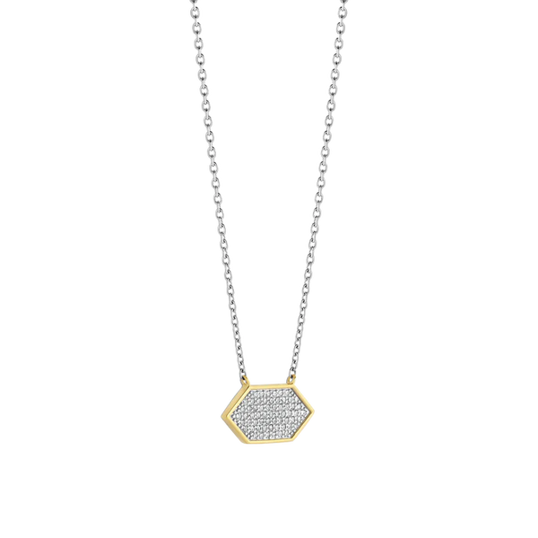 SILVER GOLD PLTED COLLIER VERGULD