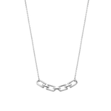 SILVER GOLD PLATED LINK NECKLACE