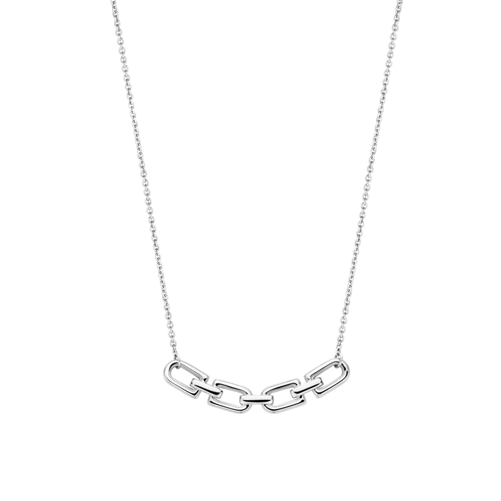 SILVER GOLD PLATED LINK NECKLACE