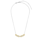 SILVER GOLD PLATED LINK NECKLACE