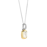 SILVER GOLD PLATED PENDANT SHOECASES MOTHER OF PEARL