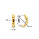 SILVER GOLD PLATED LINK SMALL HOOPS