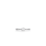 Solitaire Pave Set Ring