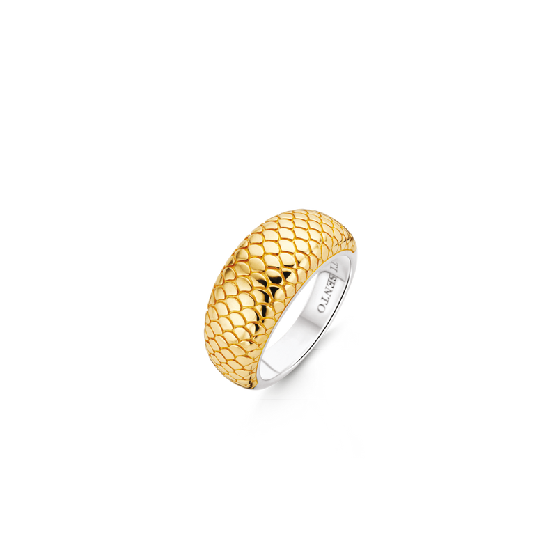 Snake Print Band Ring