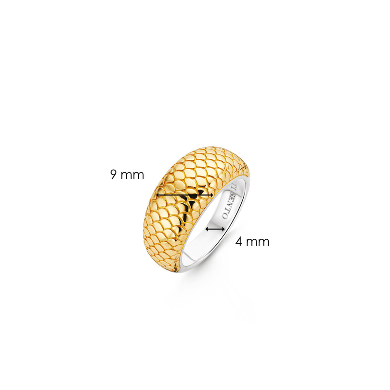 Snake Print Band Ring