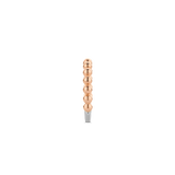 Ti Sento Milano Beaded Two-Tone Rose Gold Silver Ring