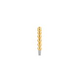 Ti Sento Milano Beaded Two-Tone Yellow Gold Silver Ring