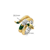 Emerald Snake Ring