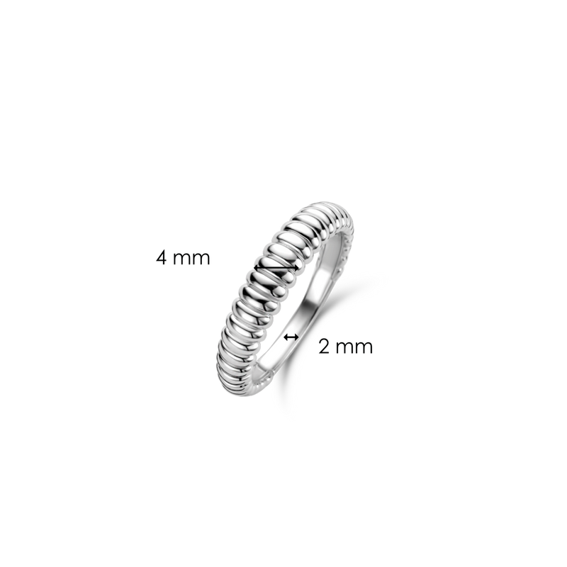 Thin Dome Silver Ring