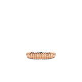 Thin Dome Rose Gold Plated Silver Ring