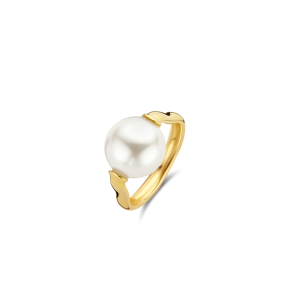 Round Pearl Center Ring