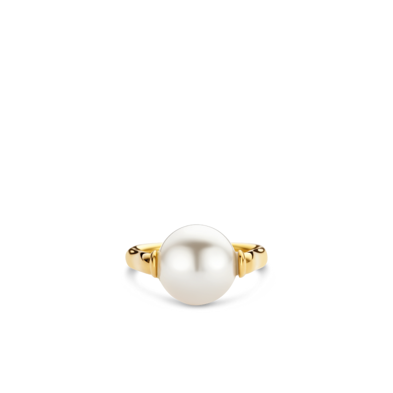 Round Pearl Center Ring