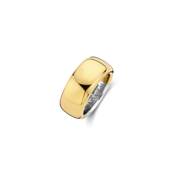 Basic Wide Lustrous Gold Plated Band