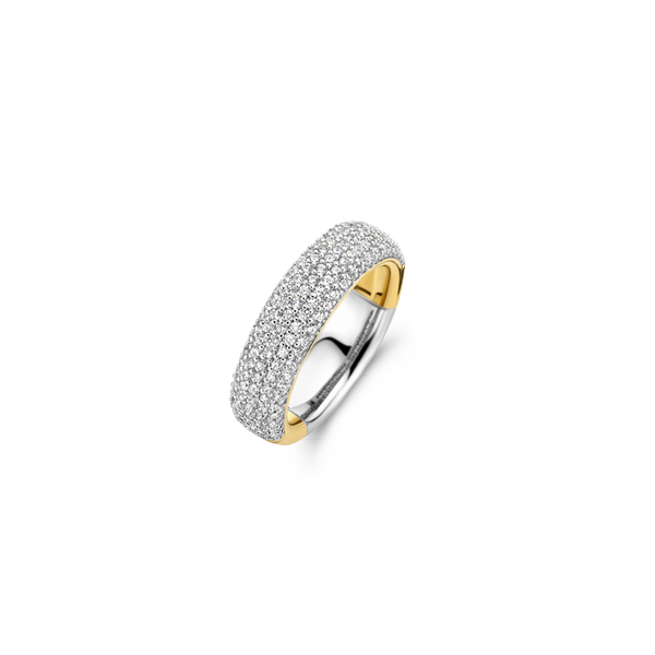 Pave Lustrous Gold Plated Band