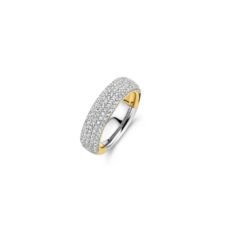 Pave Lustrous Gold Plated Band