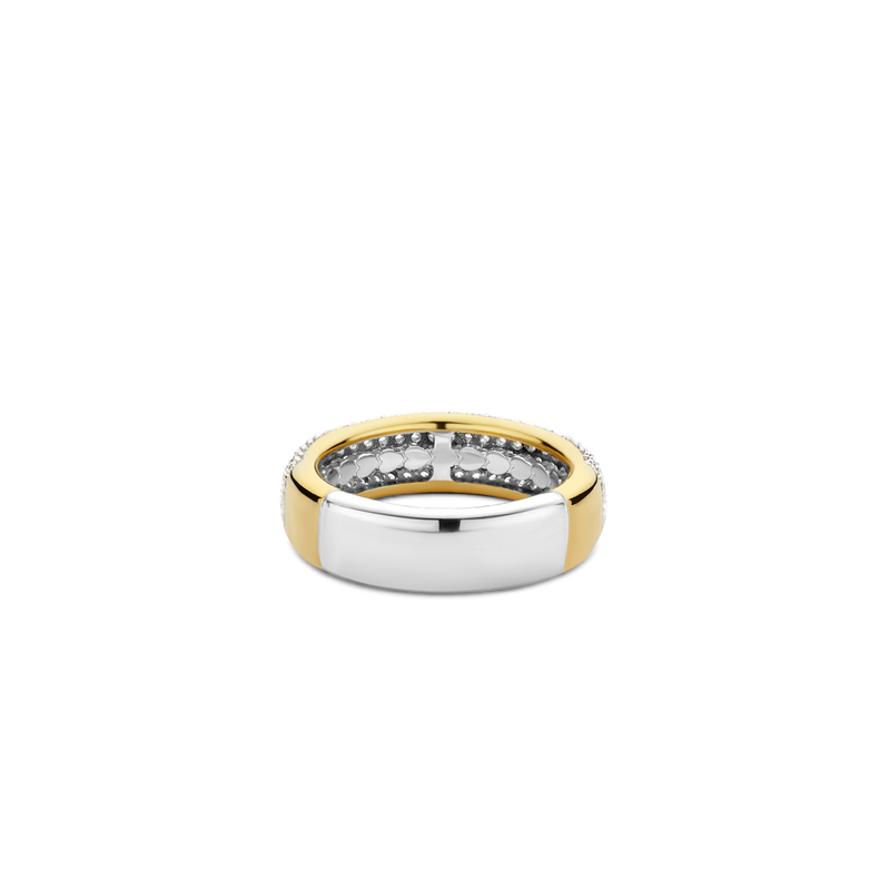 Pave Lustrous Gold Plated Band