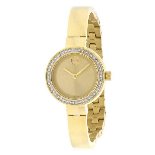 Movado Bold Diamond Accent Bangle Watch