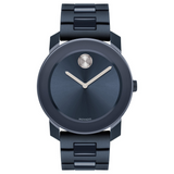 Movado Bold Navy Stainless Steel Watch