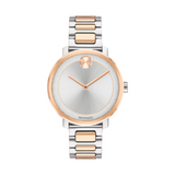 Movado Bold Mid-Size Two-Tone Rose Gold Watch