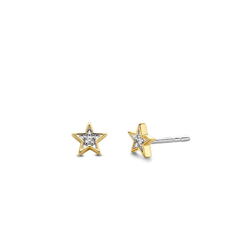 Pave Stars Stud Earrings