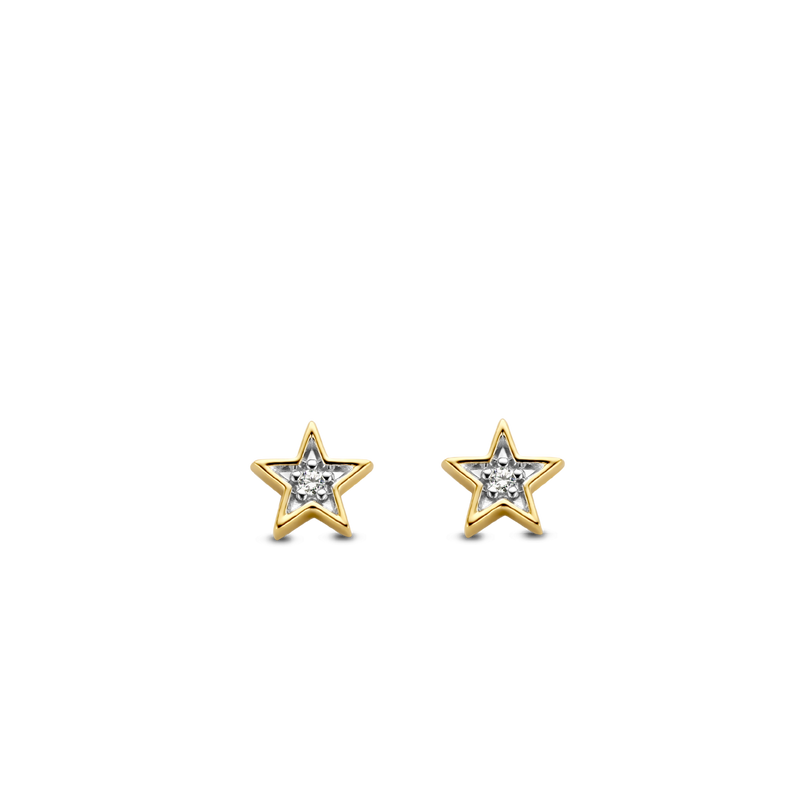 Pave Stars Stud Earrings