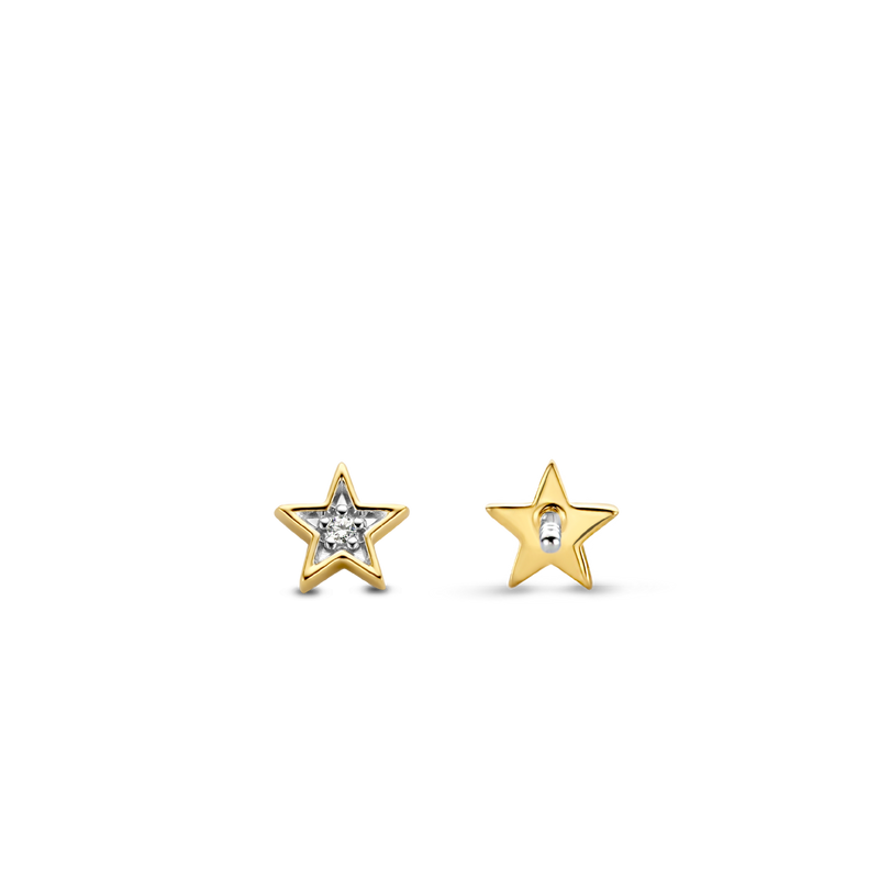 Pave Stars Stud Earrings