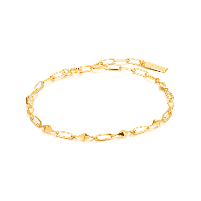 Gold Heavy Spike Bracelet