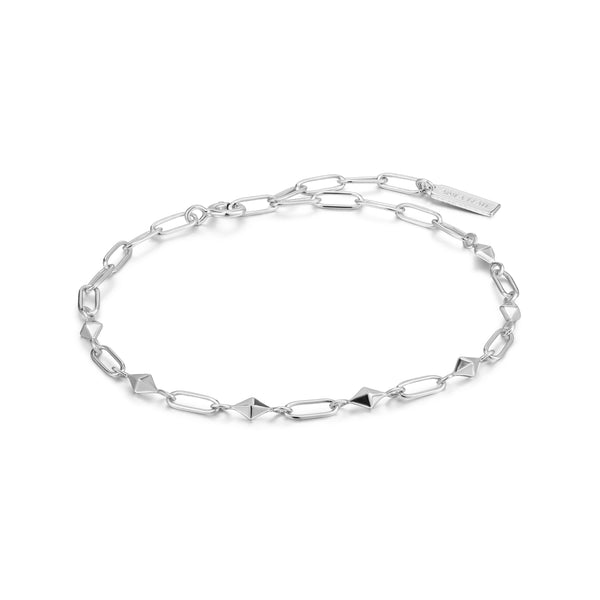 Silver Heavy Spike Bracelet