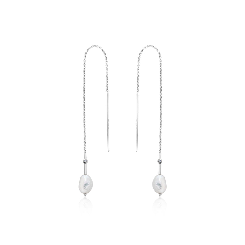 Pearl Threader Earrings