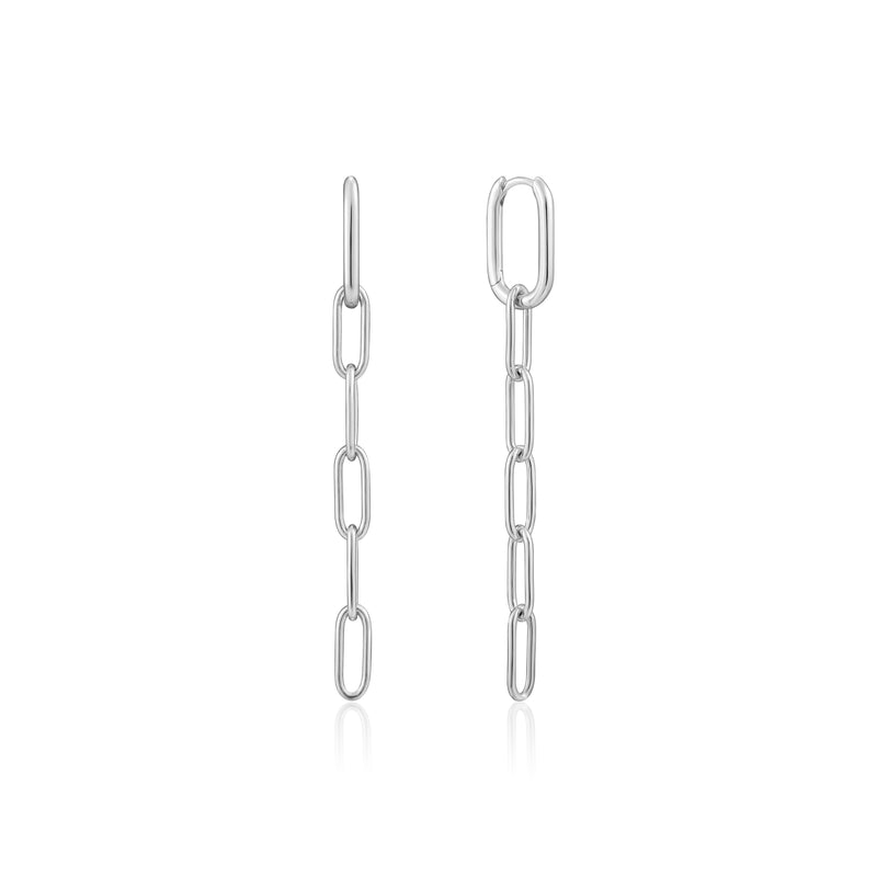 Cable Link Drop Earrings