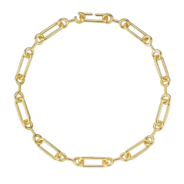 Oval Thick Link Necklace